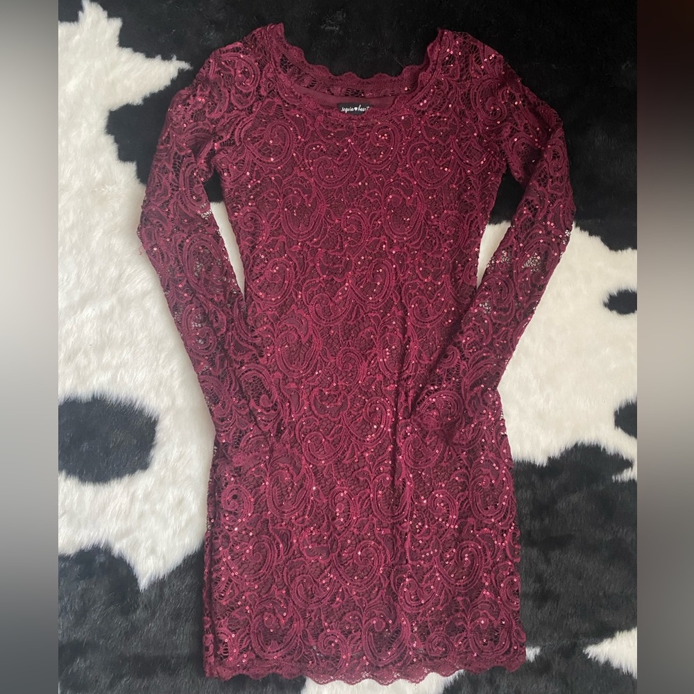 Sequins hearts dress